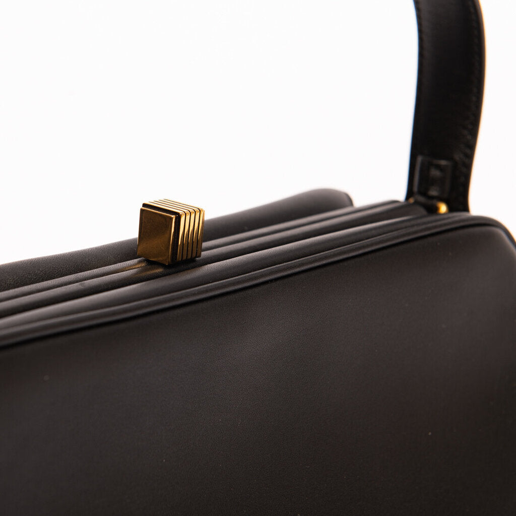 Khaite Black Leather Cate Bag
