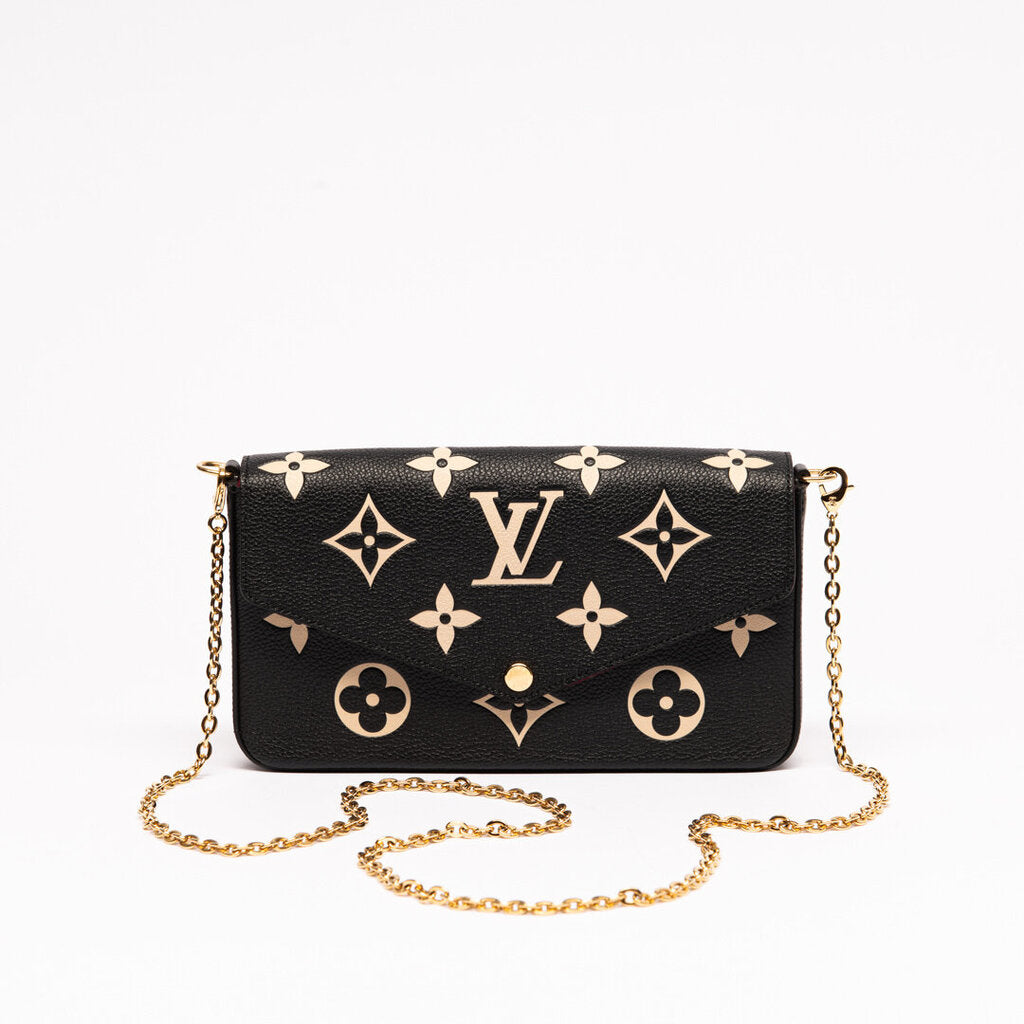 Louis Vuitton Bicolor Black & White Felicie Pochette