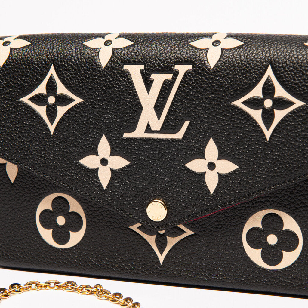 Louis Vuitton Bicolor Black & White Felicie Pochette