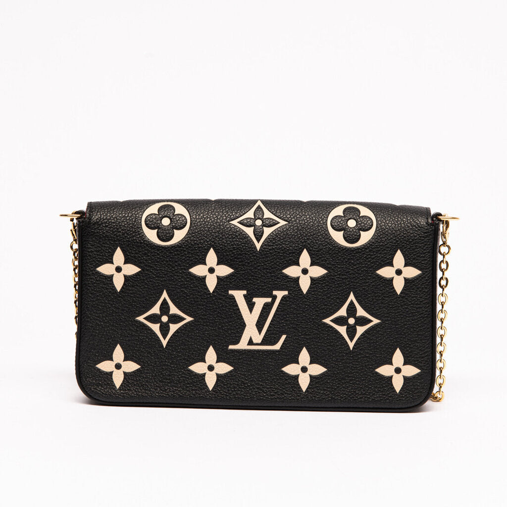 Louis Vuitton Bicolor Black & White Felicie Pochette