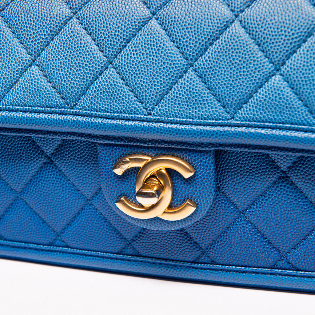 Chanel Blue Ombre Sunset On The Sea Crossbody
