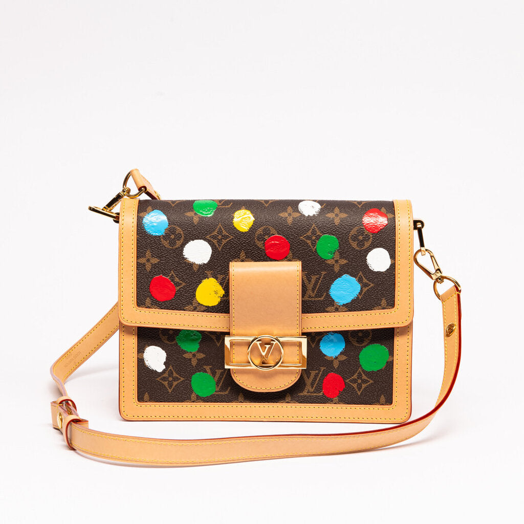 Louis Vuitton Painted Dots Dauphine MM Handbag