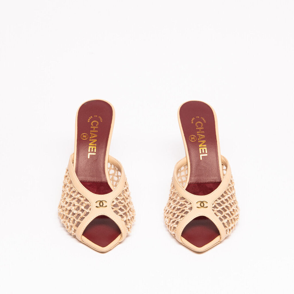 Chanel Rare Coco Beach Cream Mules (2026)
