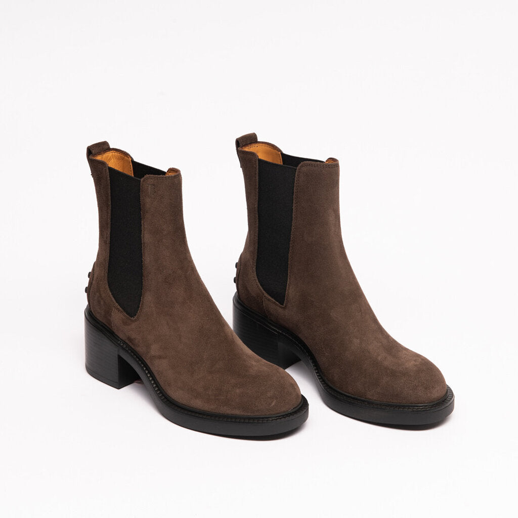 Tod's Brown Suede Ankle Boot