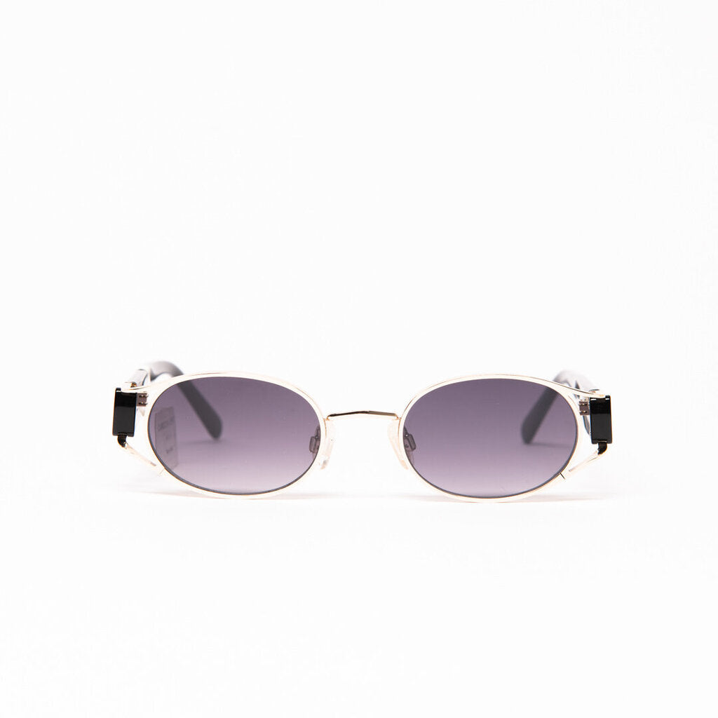 Carolina Lemke Gold Oval Sunglasses