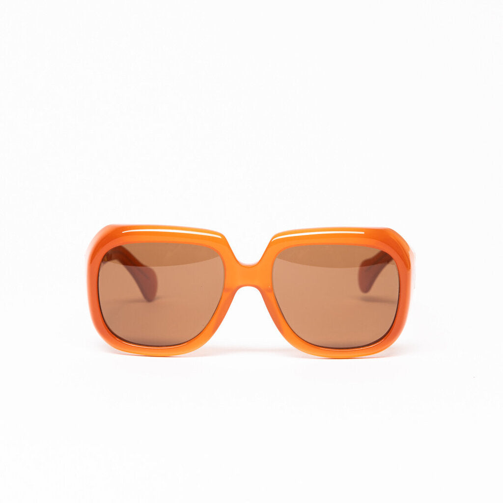 Port Tanger Orange Oversized Sunglasses