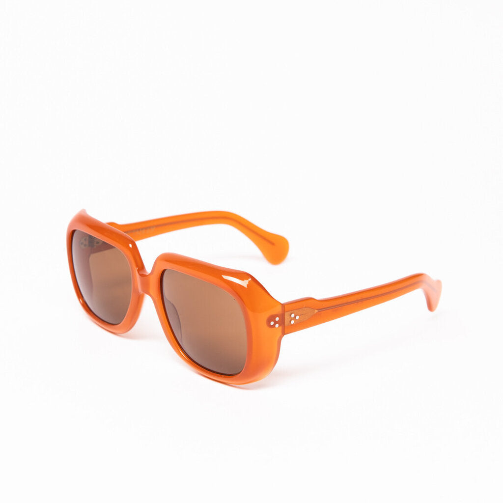 Port Tanger Orange Oversized Sunglasses