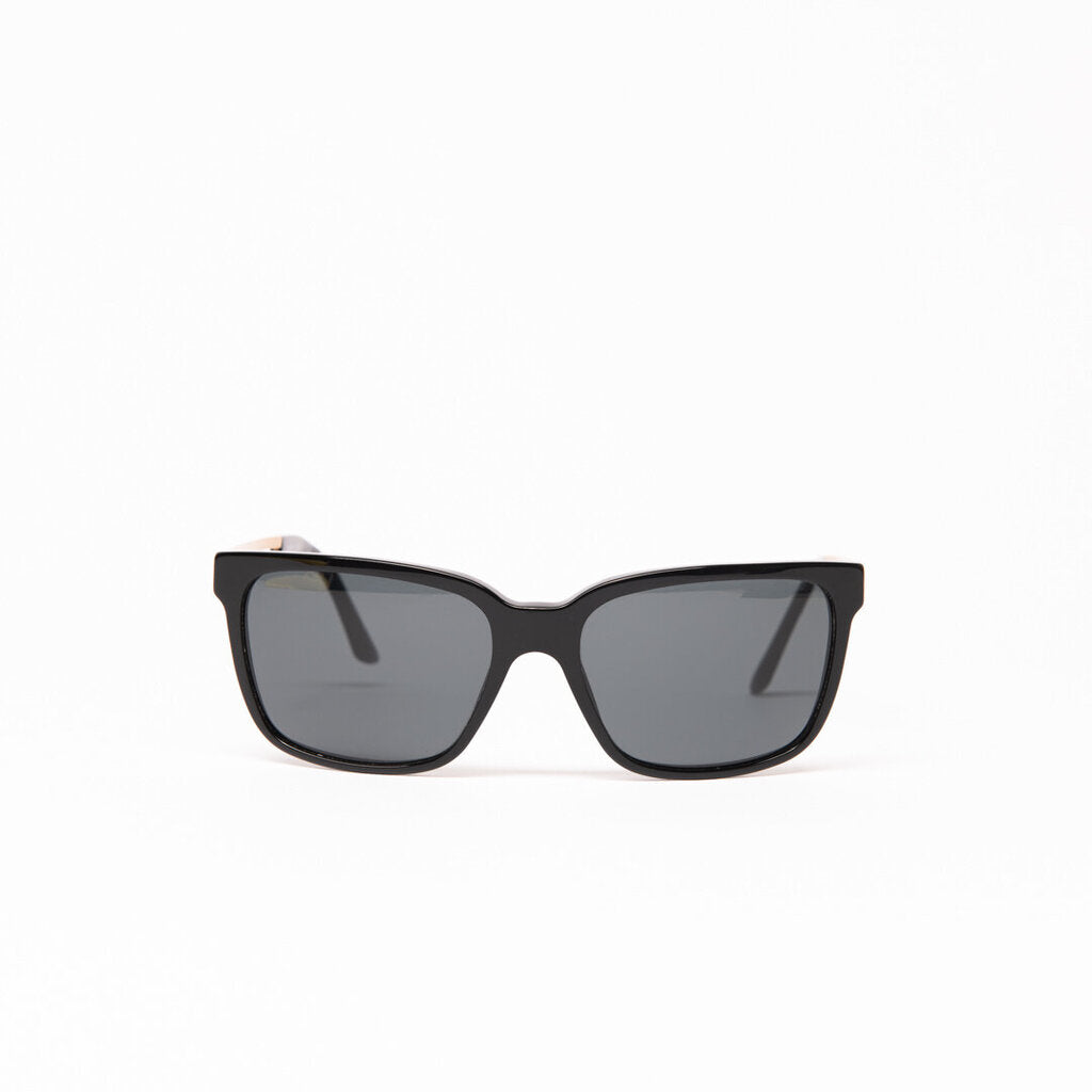 Versace Black & Gold Square Frame Sunglasses