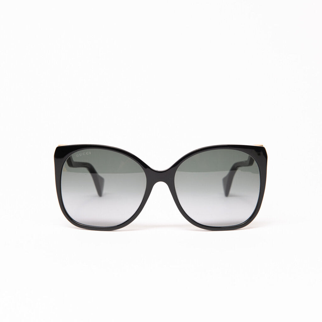 Gucci Black Square Oversized Sunglasses