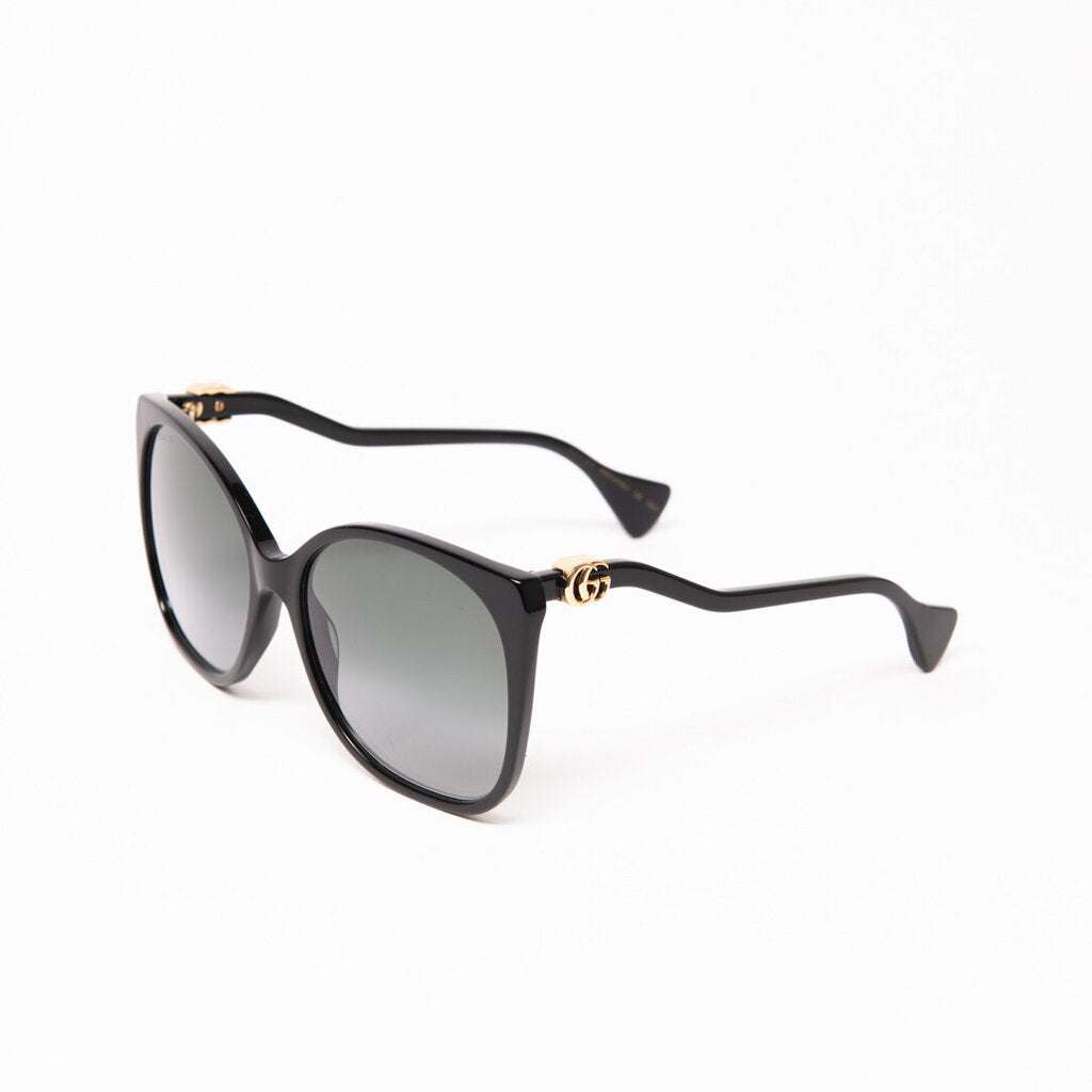 Gucci Black Square Oversized Sunglasses