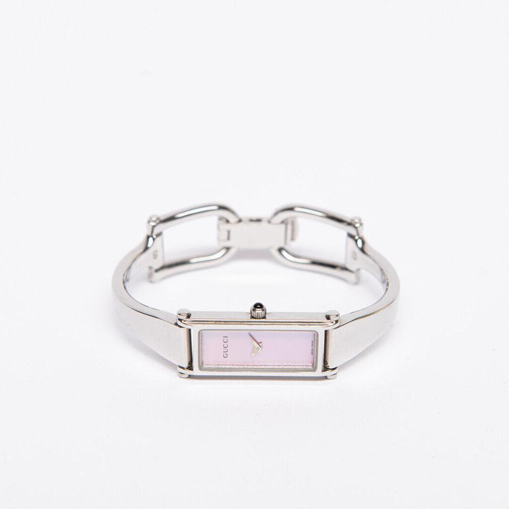 Gucci White Pearl Face Watch