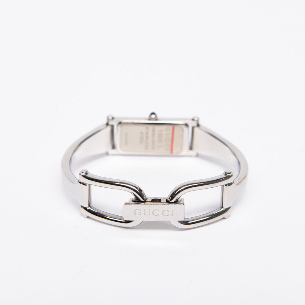 Gucci White Pearl Face Watch
