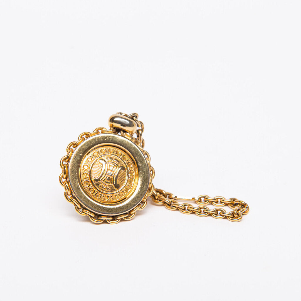 Celine Gold Bangle Triomphe Key Case And Ring