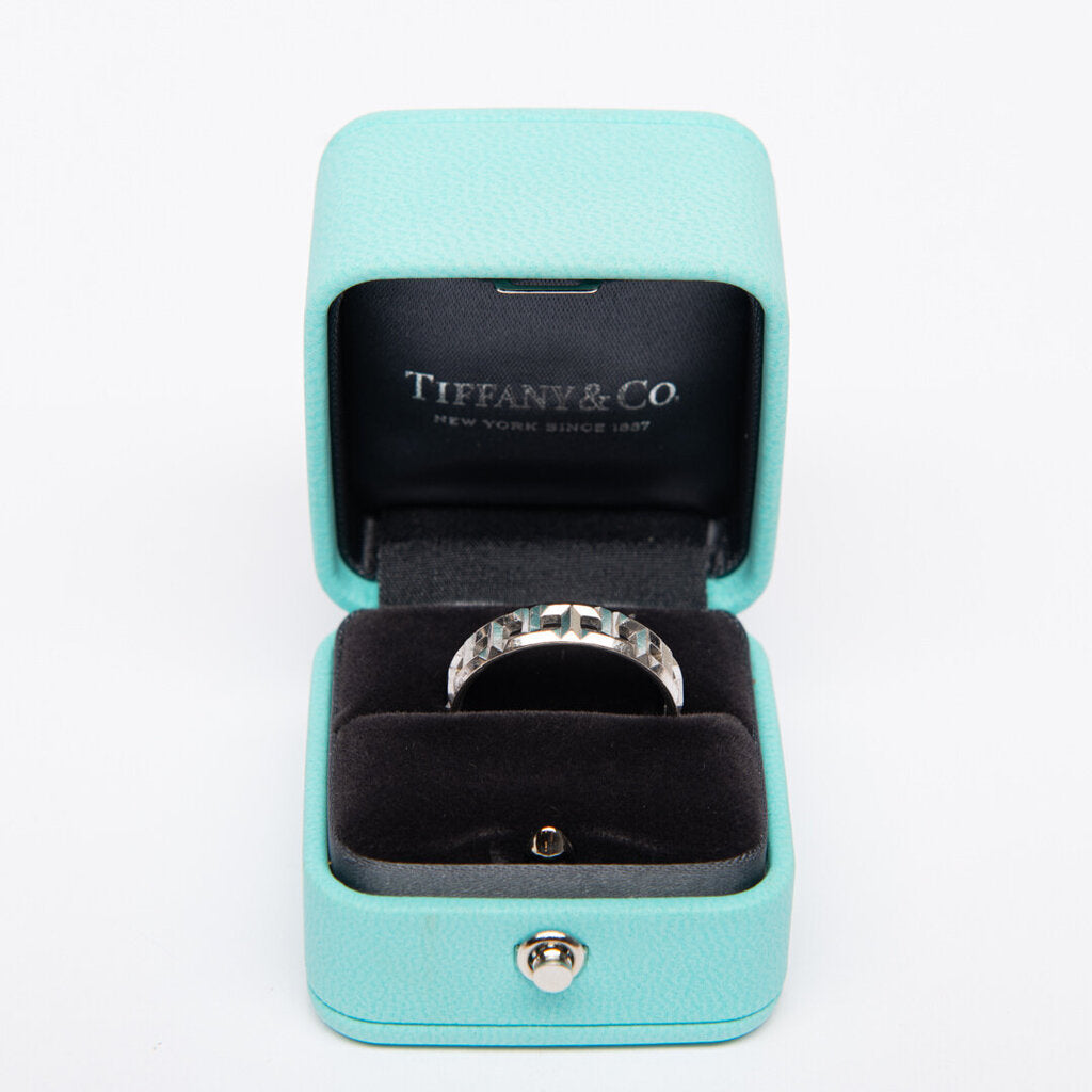 Tiffany & Co 18k WG Narrow T True Ring