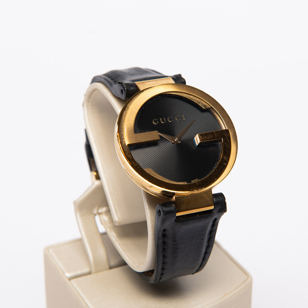 Gucci Gold Tone Interlocking G Watch