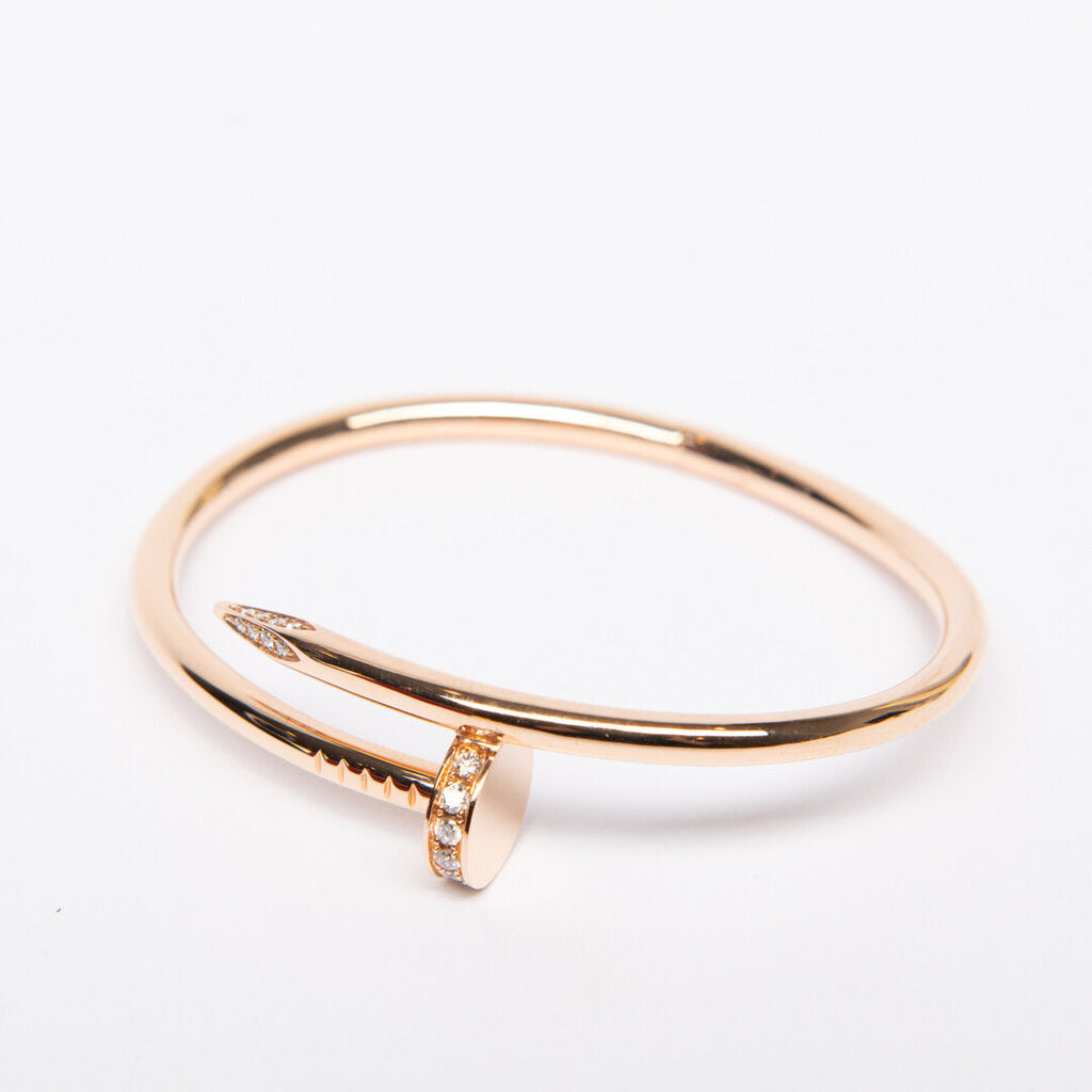 Cartier 18k Rose Gold Juste un Clou Diamond Bracelet
