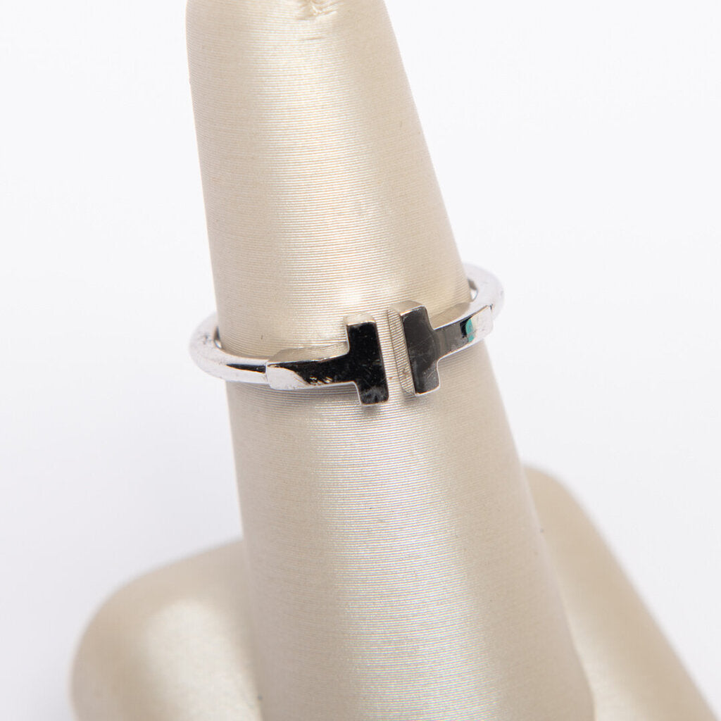 Tiffany & Co18k WG Tiffany T Wire Ring