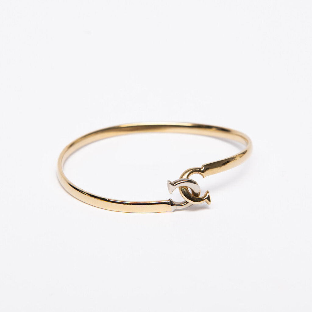 Cartier Vintage 18k YG Interlocking C Bracelet