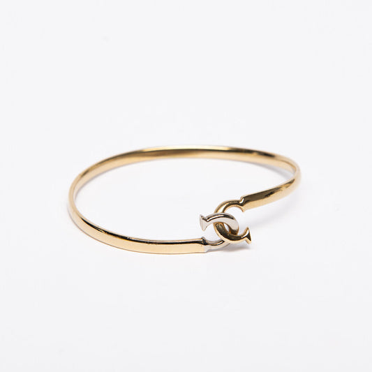 Cartier Vintage 18k YG Interlocking C Bracelet