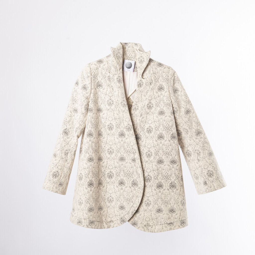 Aganovich Cotton & Silk Blend Floral Coat (2014)