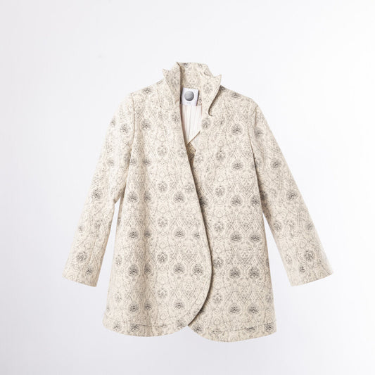 Aganovich Cotton & Silk Blend Floral Coat (2014)