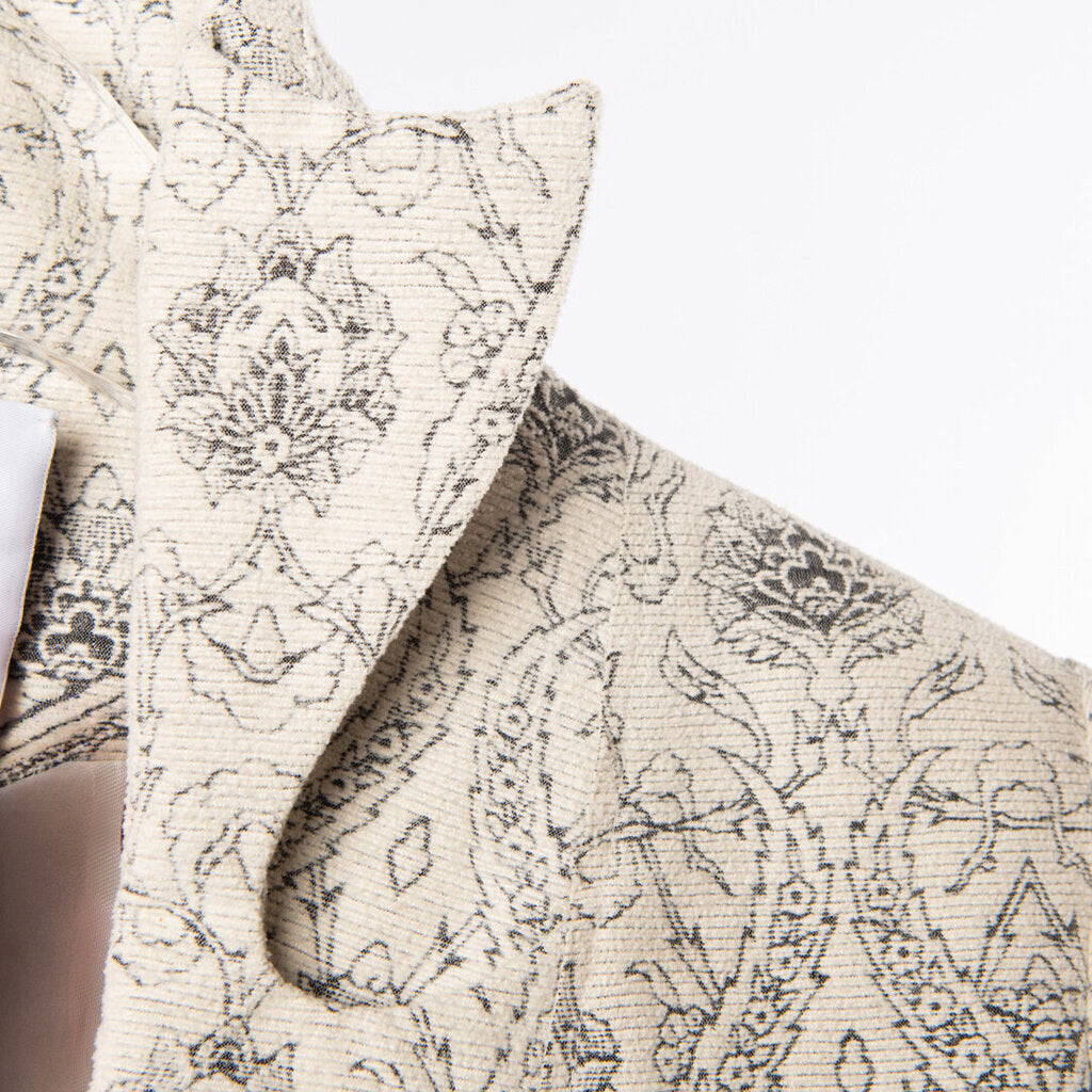 Aganovich Cotton & Silk Blend Floral Coat (2014)