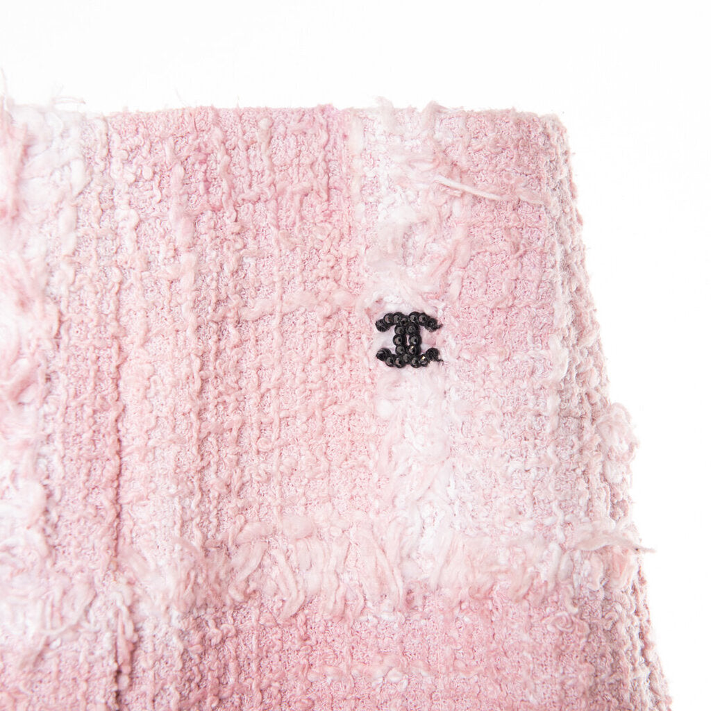 Chanel Pink Tweed Mini Skirt (2022)