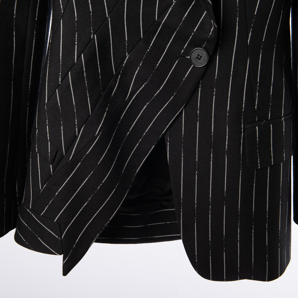 Alexander McQueen Wool Chalk Pin Stripe Blazer & Pant Set (2023)