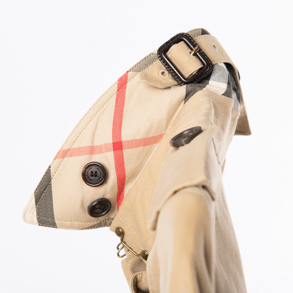 Burberry Tan Cotton Trench Coat