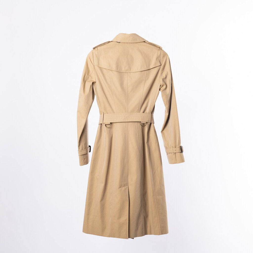 Burberry Tan Cotton Trench Coat