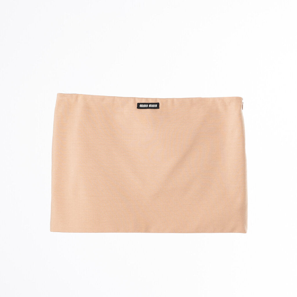 Miu Miu Beige Cotton Micro Mini Skirt (2022)
