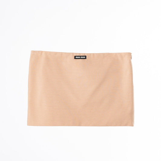 Miu Miu Beige Cotton Micro Mini Skirt (2022)