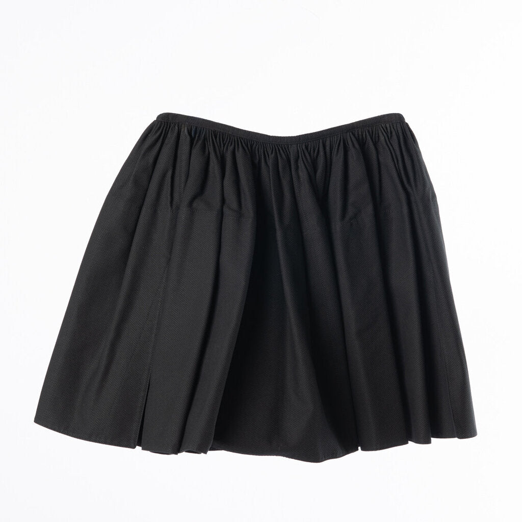 Alaia Black Cotton Open-Side Mini Skirt (2000's)