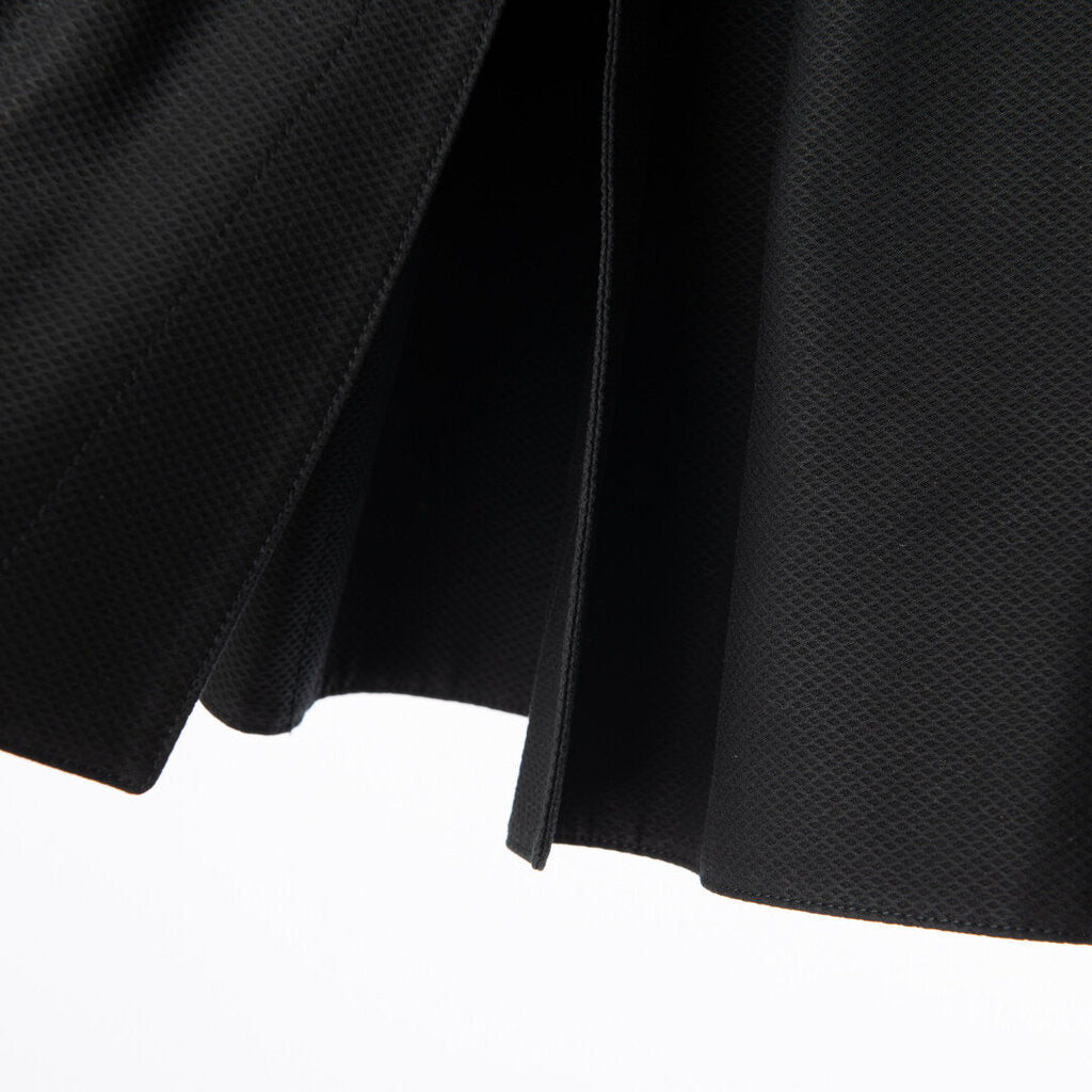 Alaia Black Cotton Open-Side Mini Skirt (2000's)