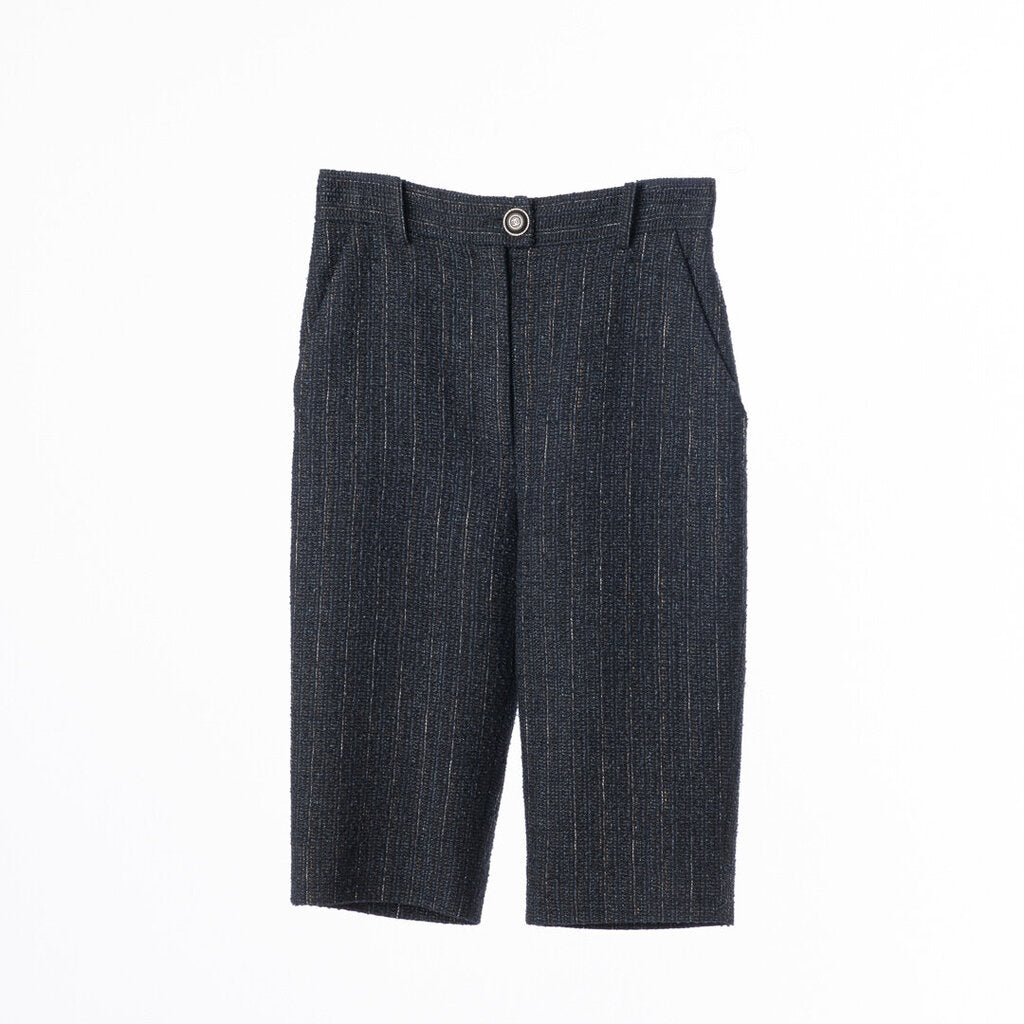 Chanel Navy Poly Tweed Short