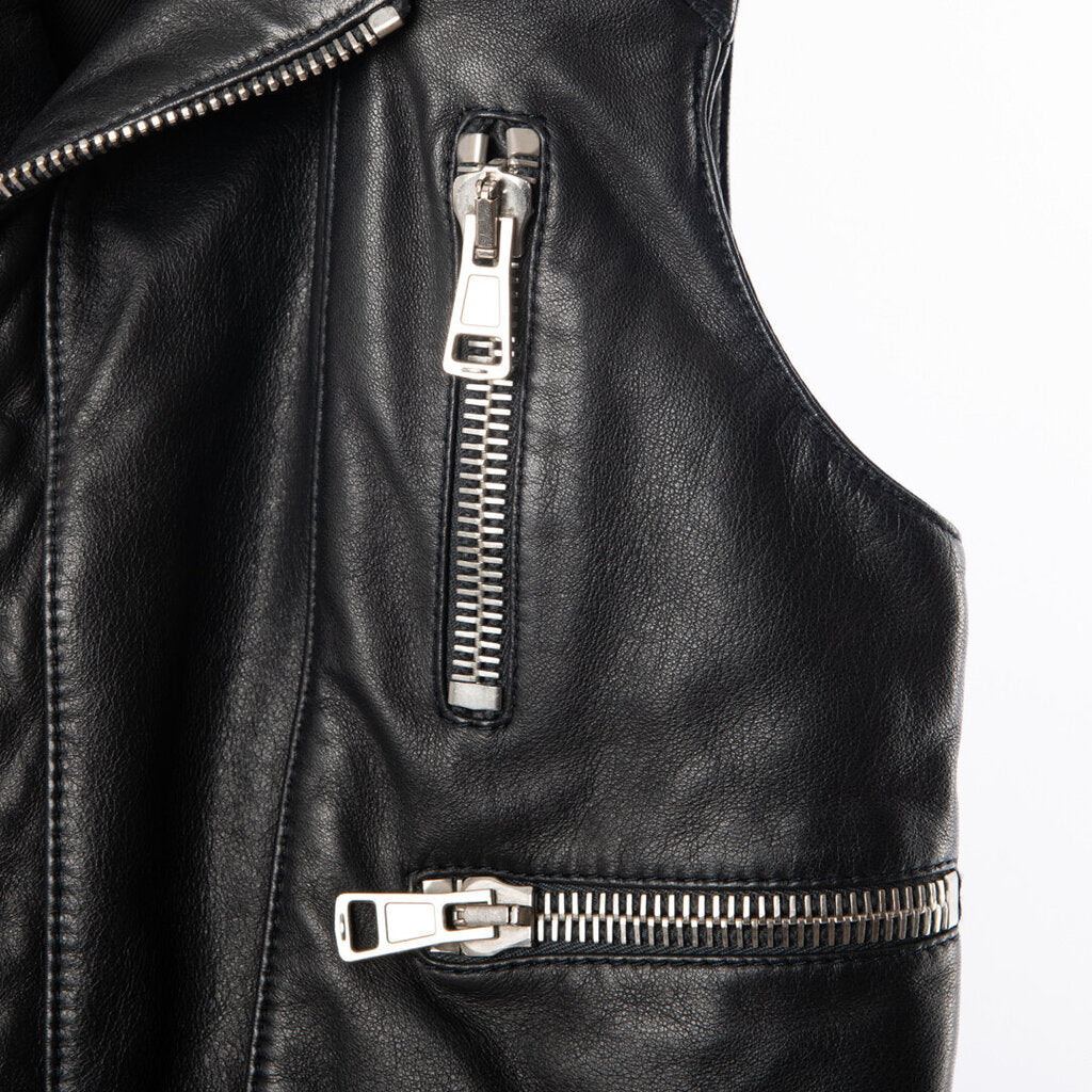 Balenciaga Leather Silver Hardware Biker Vest (2010)