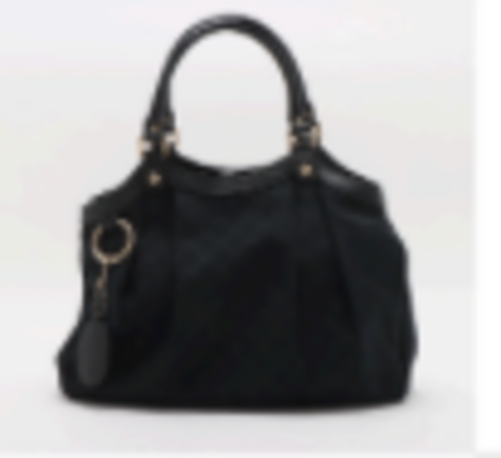 Black Canvas Monogram Medium Sukey Bag