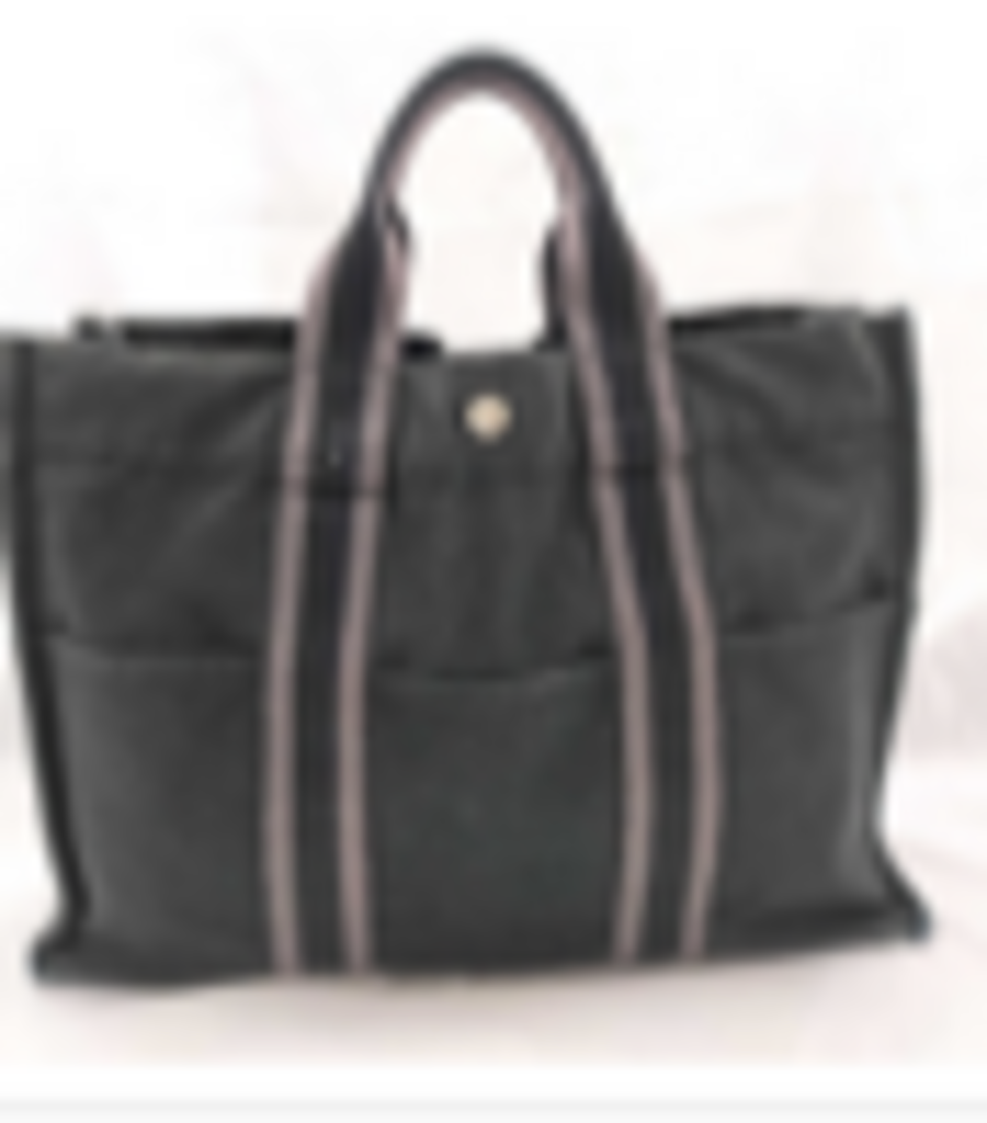Black & Gray Canvas Tote Bag