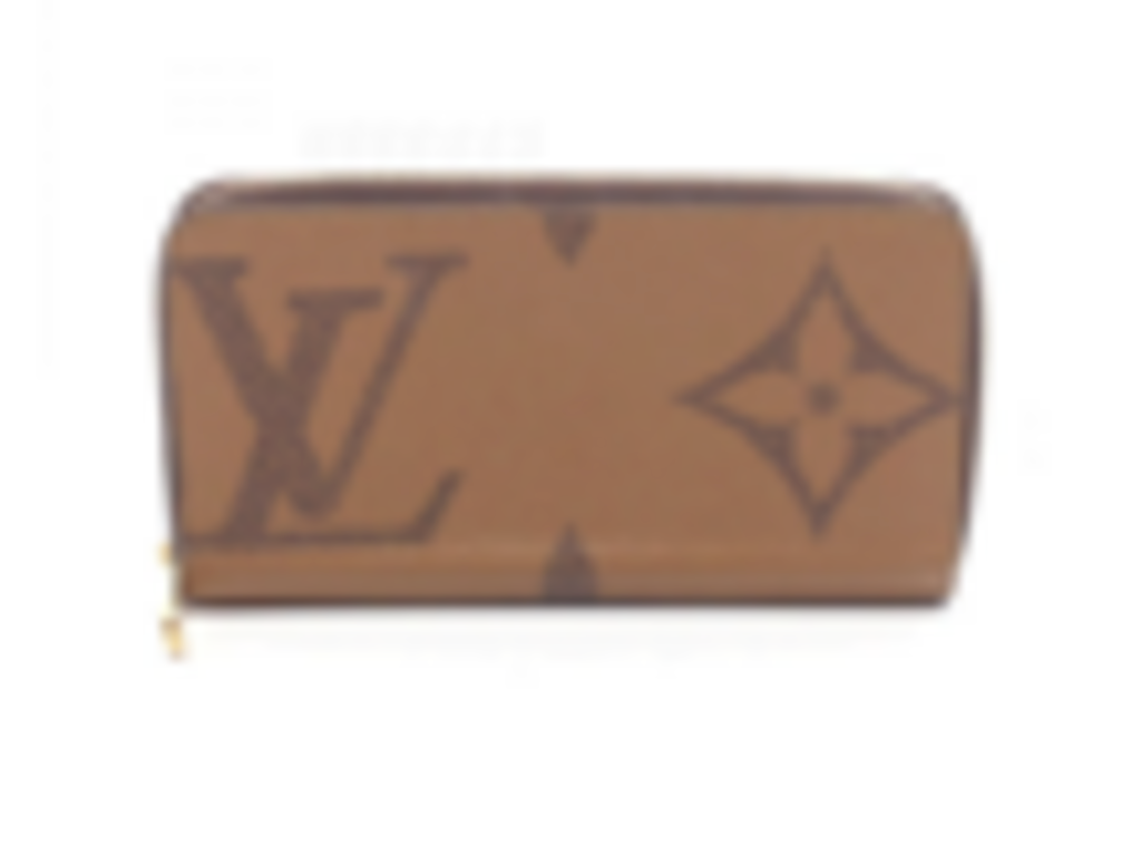 Tan Giant Monogram Zip Wallet