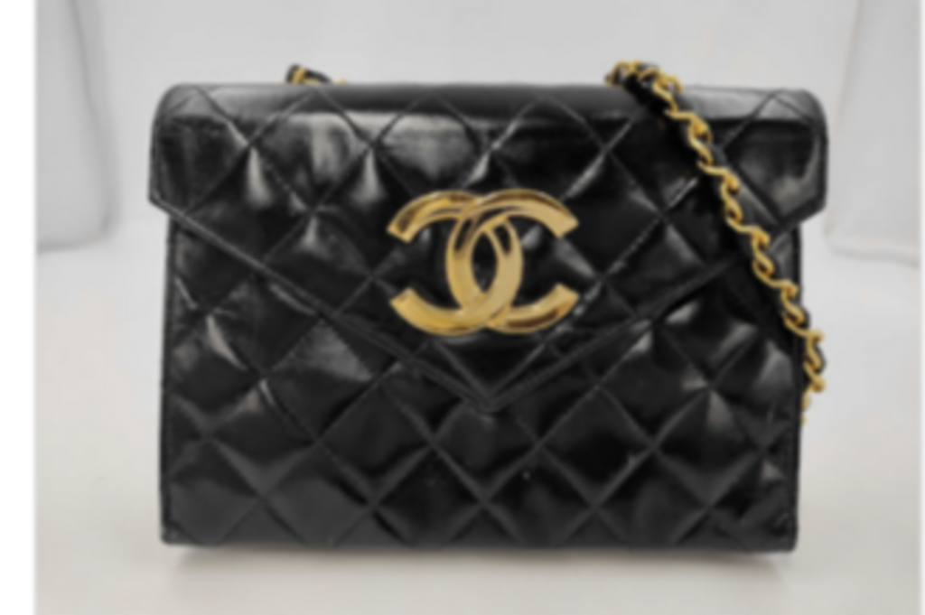 Black Oversized CC Envelope Bag
