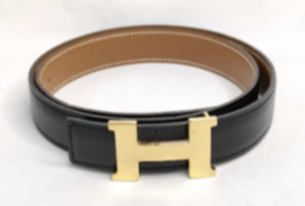 Hermes Black Constance Belt