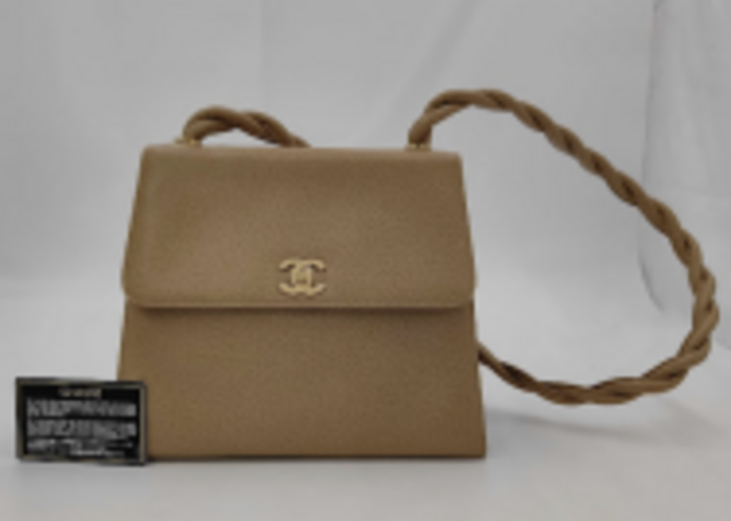 Cream Braided Strap Bag