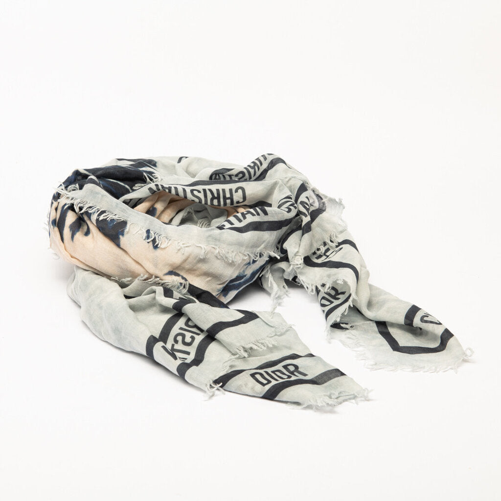 Dior Tie Dye Cotton Scarf