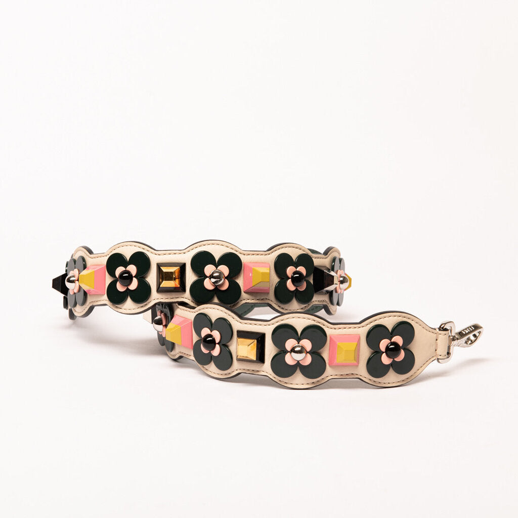 Fendi Multicolored Floral Bag Strap