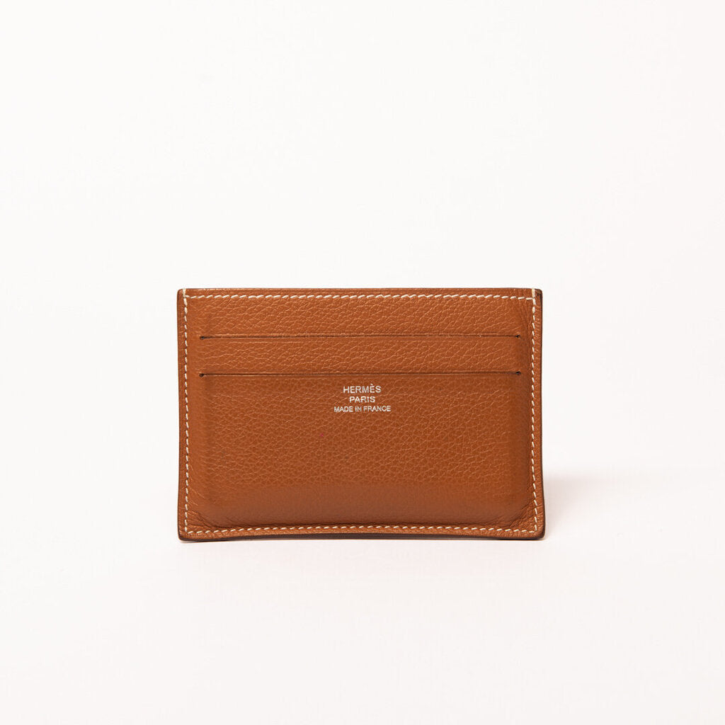 Hermes Gold Sellier Card Holder