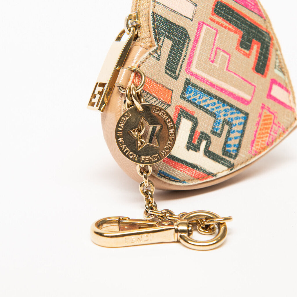 Fendi Multicolor Color Heart Bag Charm
