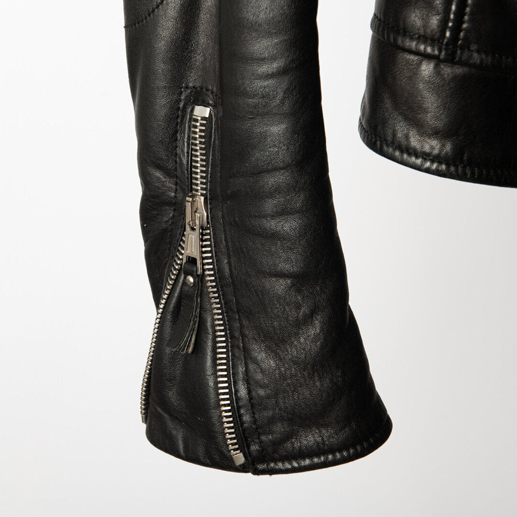 Balenciaga Black Leather Biker Jacket