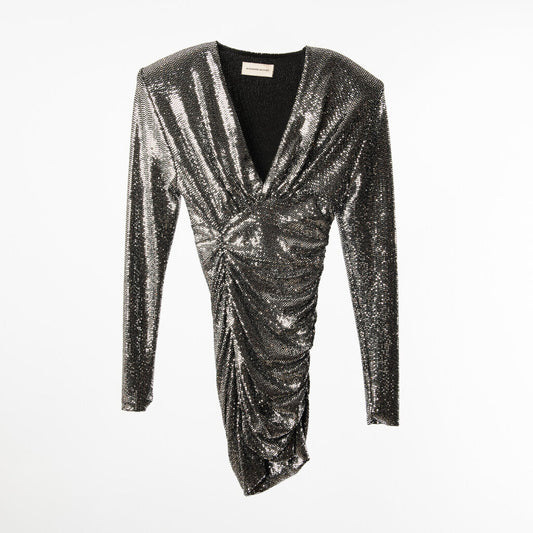 Alexandre Vauthier Mirrorball Embellished Dress