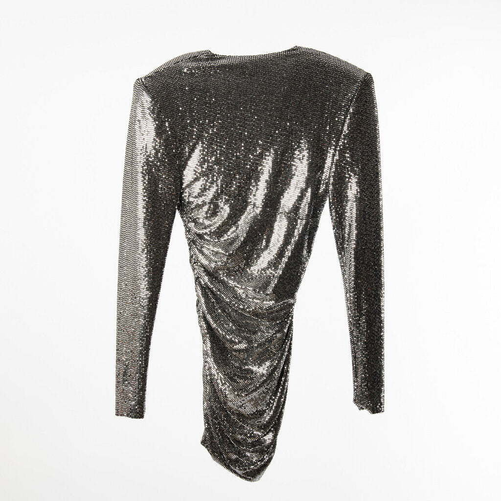Alexandre Vauthier Mirrorball Embellished Dress