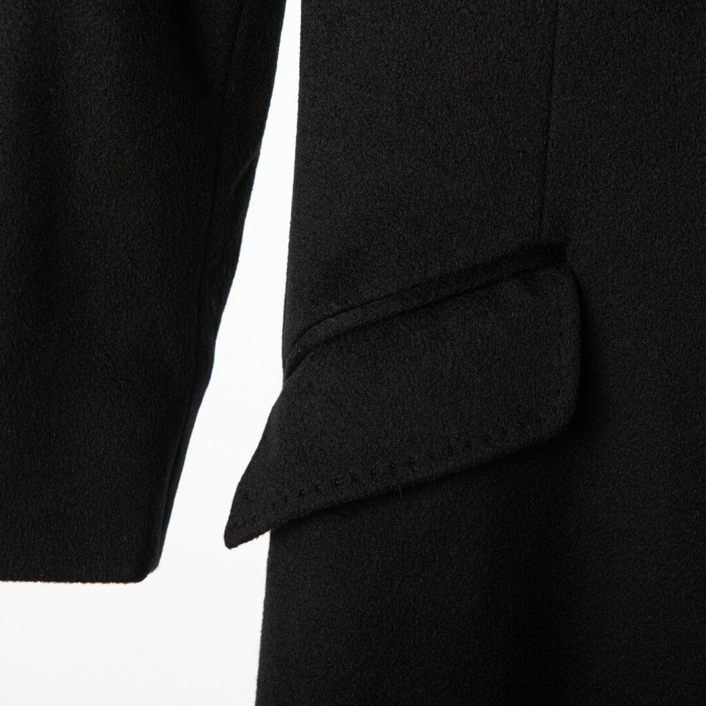 Alexander McQueen Black Cashmere Long Coat